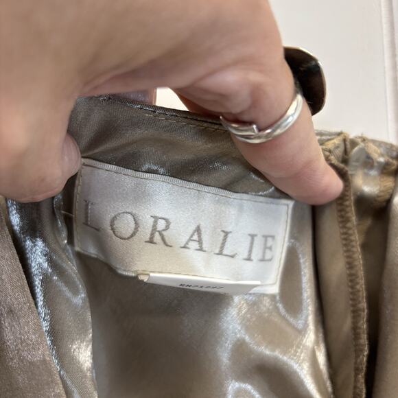 Vintage Loralie Baby Doll Y2K Maxi Slip Dress Size 10 Glam Wedding Timeless - Picture 3 of 10